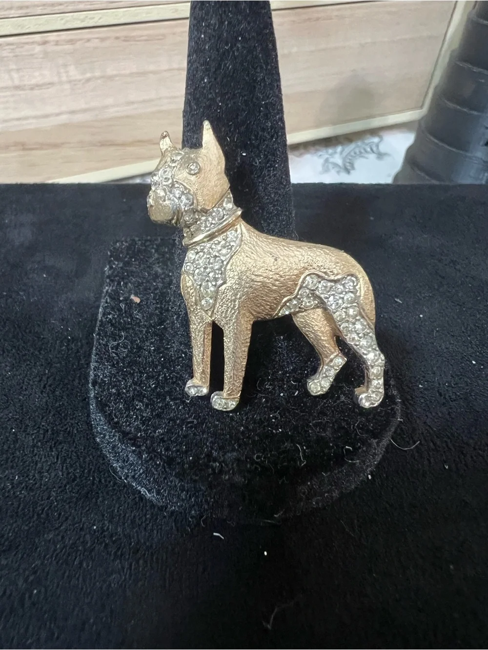 Marcel Boucher 1950’s Boxer Dog Brooch Pin.